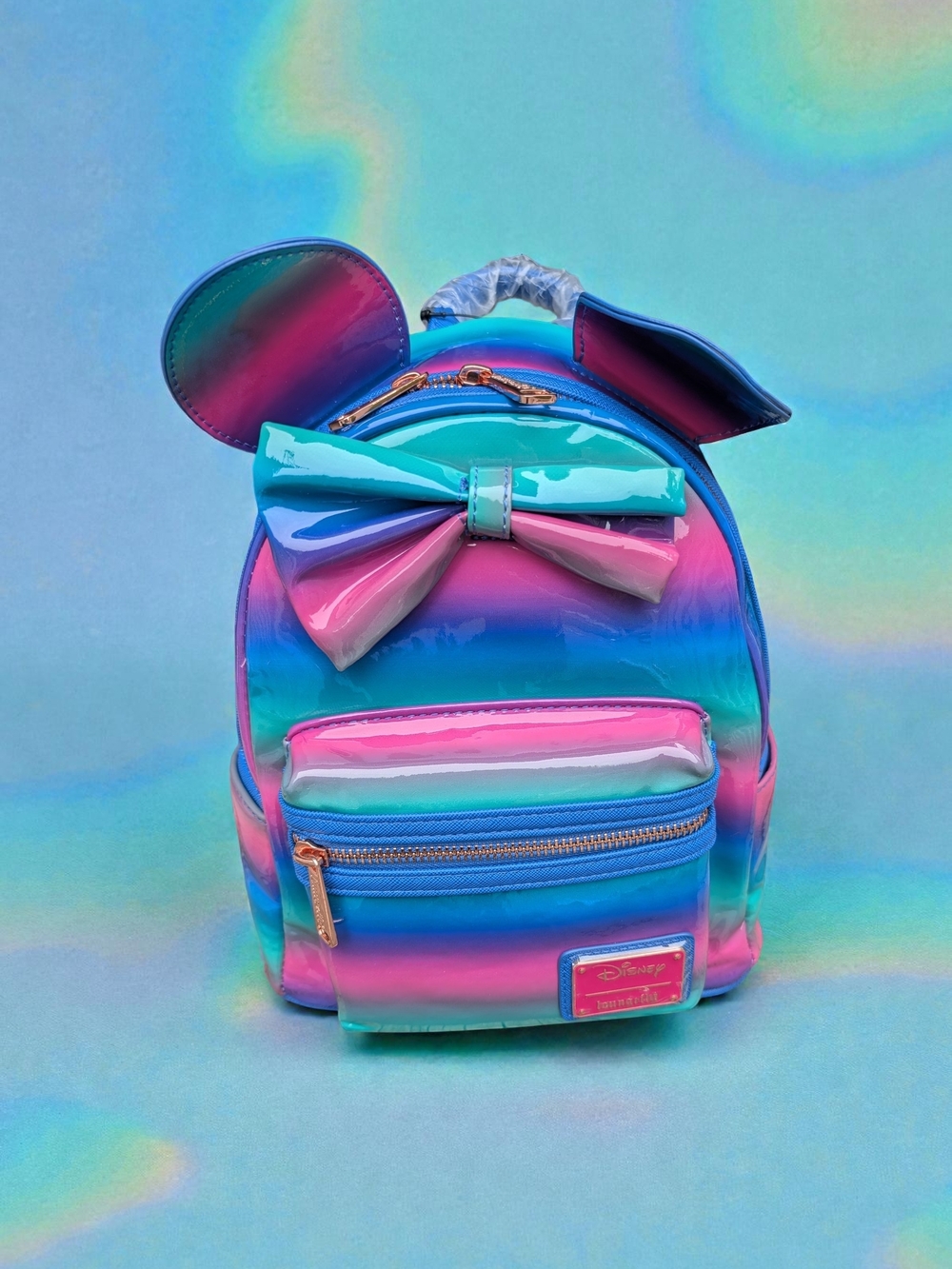 Disney Loungefly Rainbow Ombre Mini Backpack (NWT)
